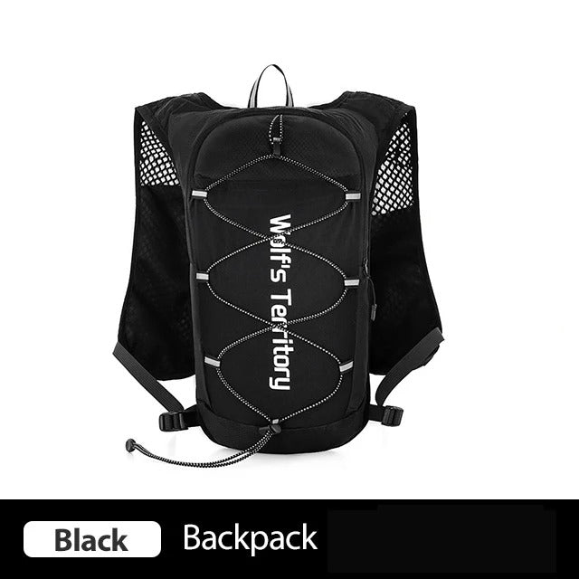 NEWBOLER Outdoor Trail Running Ultralight Backpack Running Hydration Vest Breathable Marathon Running Backpack Water Bottle